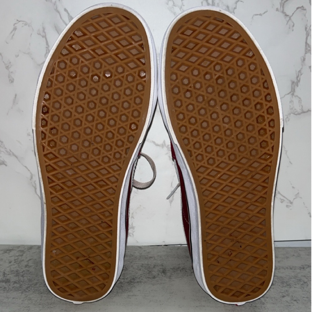 Vans Maroon Sk8 Hi Top - Picture 8 of 11